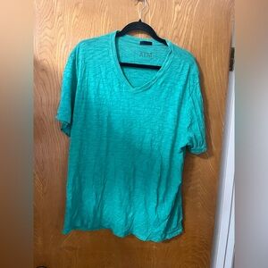 ATM Anthony Thomas Melillo Women's Green V-Neck Tee XXL